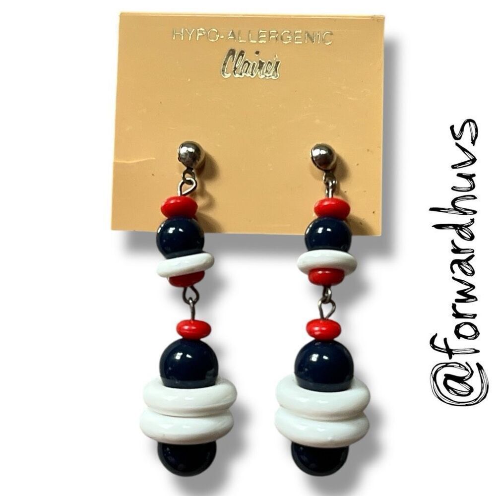 Bundle Sale 3 for $15 | Claire’s Hypoallergenic Beaded Dangle Earrings